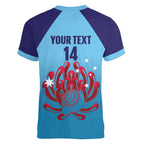 Custom New South Wales Bowls Australia Women V-Neck T-Shirt Go Champions NSW Waratah - Aussie Hoodie