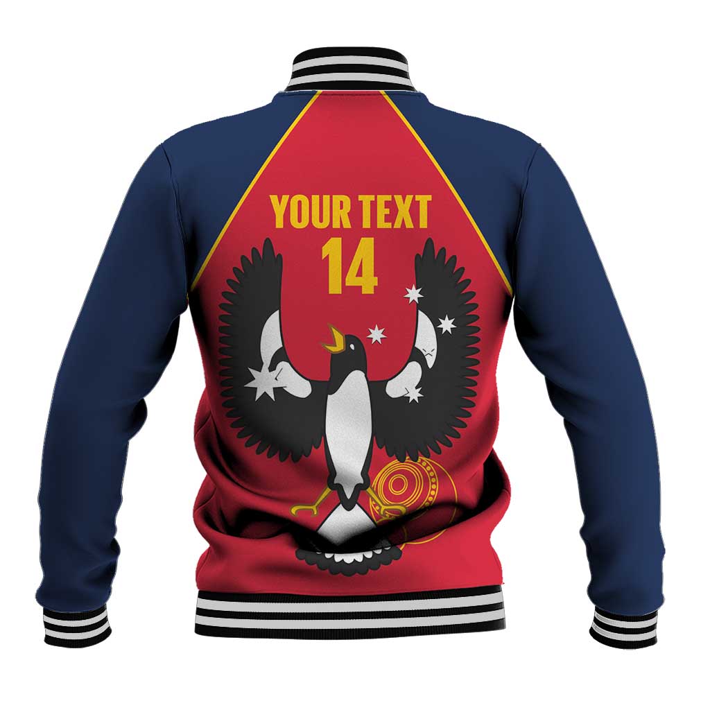 Custom South Australia Bowls Baseball Jacket Go Champions SA Piping Shrike - Aussie Hoodie