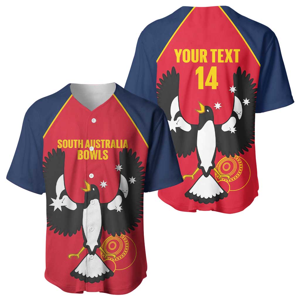 Custom South Australia Bowls Baseball Jersey Go Champions SA Piping Shrike - Aussie Hoodie
