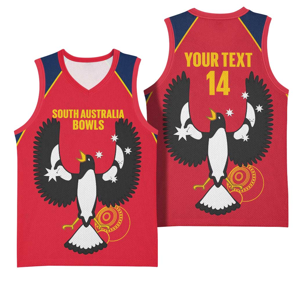 Custom South Australia Bowls Basketball Jersey Go Champions SA Piping Shrike - Aussie Hoodie