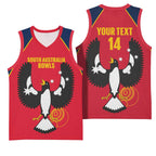 Custom South Australia Bowls Basketball Jersey Go Champions SA Piping Shrike - Aussie Hoodie