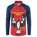 Custom South Australia Bowls Button Sweatshirt Go Champions SA Piping Shrike - Aussie Hoodie