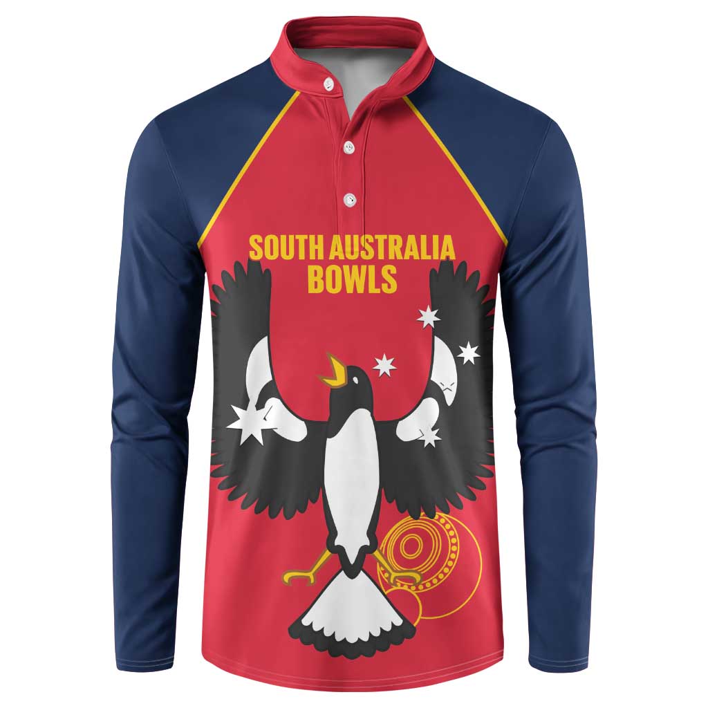 Custom South Australia Bowls Button Sweatshirt Go Champions SA Piping Shrike - Aussie Hoodie