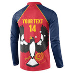 Custom South Australia Bowls Button Sweatshirt Go Champions SA Piping Shrike - Aussie Hoodie