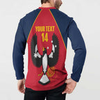 Custom South Australia Bowls Button Sweatshirt Go Champions SA Piping Shrike - Aussie Hoodie
