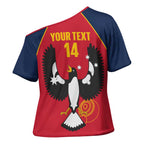 Custom South Australia Bowls Cross Shoulder Shirt Go Champions SA Piping Shrike - Aussie Hoodie