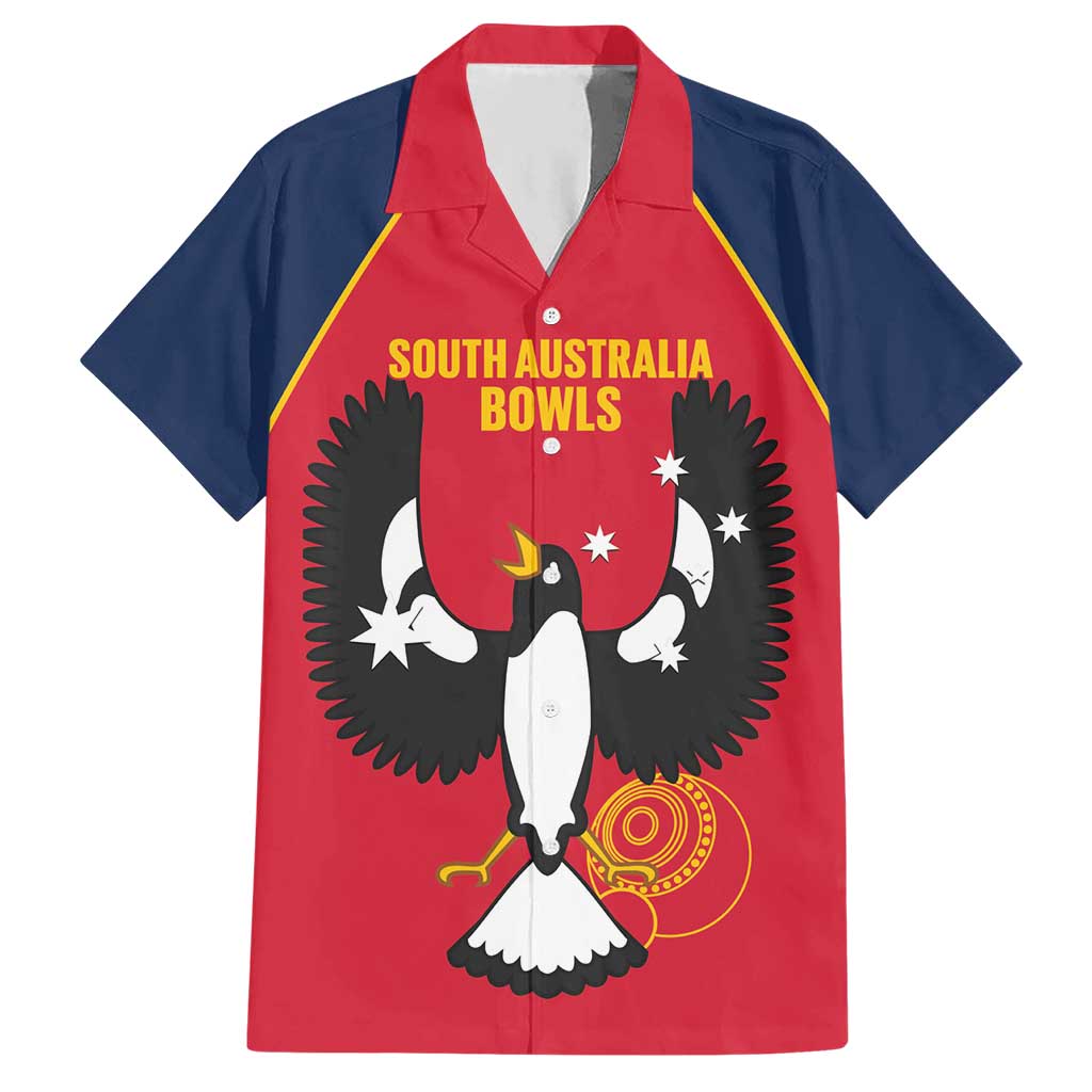 Custom South Australia Bowls Hawaiian Shirt Go Champions SA Piping Shrike - Aussie Hoodie