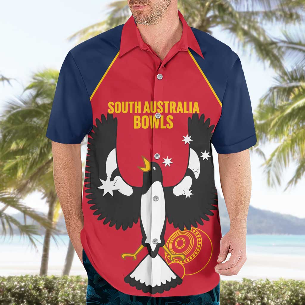 Custom South Australia Bowls Hawaiian Shirt Go Champions SA Piping Shrike - Aussie Hoodie