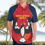 Custom South Australia Bowls Hawaiian Shirt Go Champions SA Piping Shrike - Aussie Hoodie