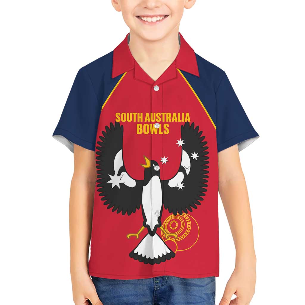 Custom South Australia Bowls Hawaiian Shirt Go Champions SA Piping Shrike - Aussie Hoodie