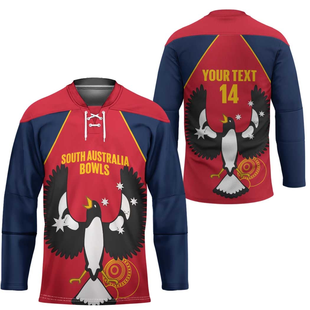 Custom South Australia Bowls Hockey Jersey Go Champions SA Piping Shrike - Aussie Hoodie