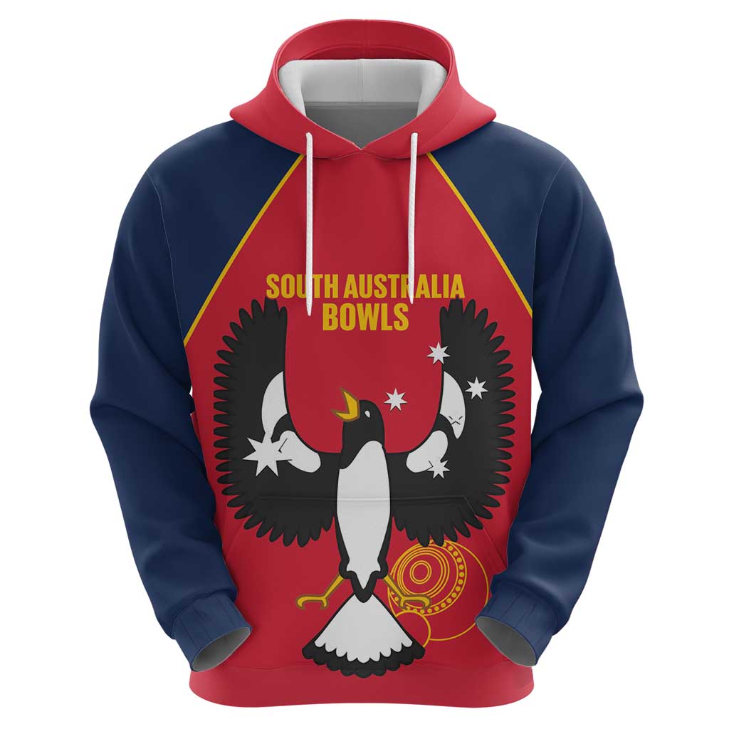 Custom South Australia Bowls Hoodie Go Champions SA Piping Shrike - Aussie Hoodie