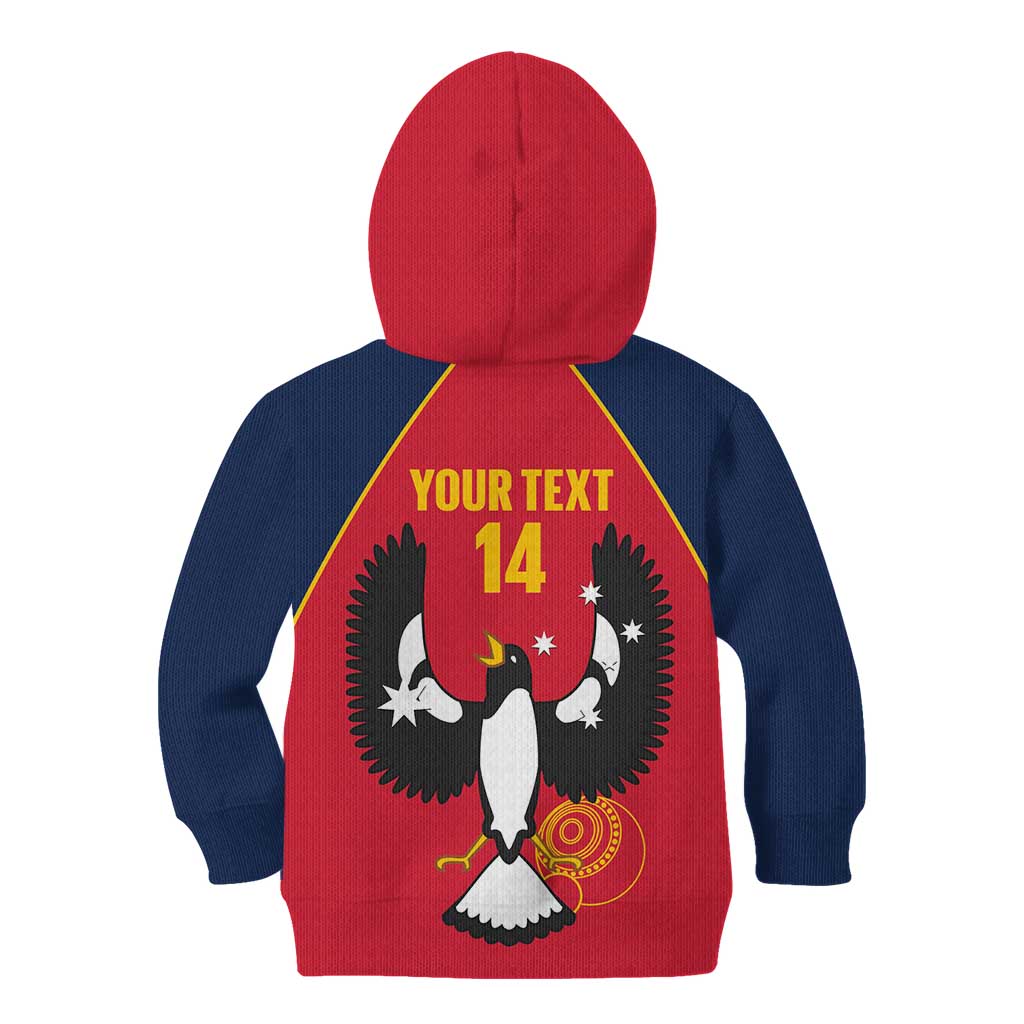Custom South Australia Bowls Kid Hoodie Go Champions SA Piping Shrike - Aussie Hoodie