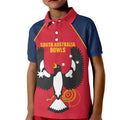 Custom South Australia Bowls Kid Polo Shirt Go Champions SA Piping Shrike - Aussie Hoodie