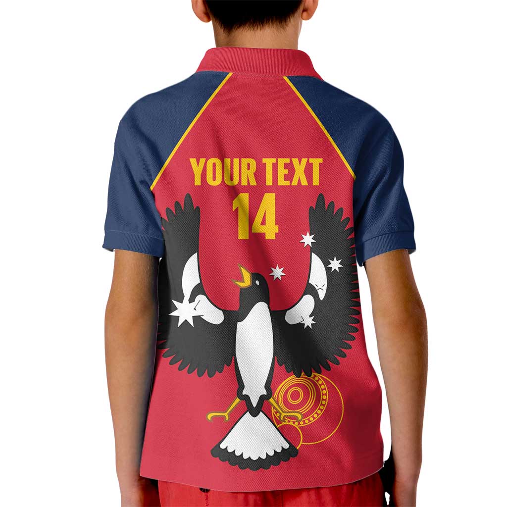 Custom South Australia Bowls Kid Polo Shirt Go Champions SA Piping Shrike - Aussie Hoodie