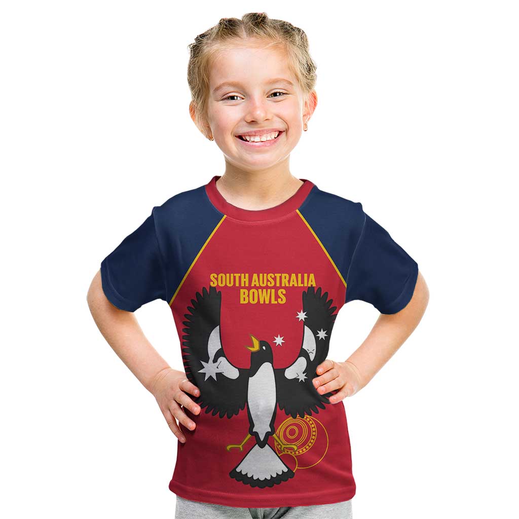 Custom South Australia Bowls Kid T Shirt Go Champions SA Piping Shrike - Aussie Hoodie