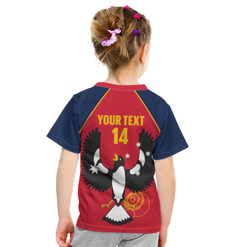 Custom South Australia Bowls Kid T Shirt Go Champions SA Piping Shrike - Aussie Hoodie