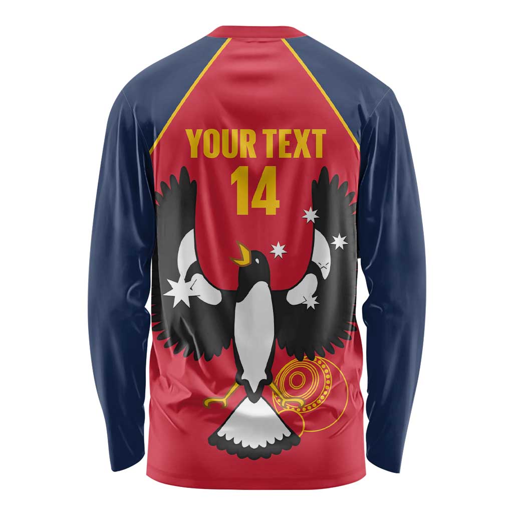 Custom South Australia Bowls Long Sleeve Shirt Go Champions SA Piping Shrike - Aussie Hoodie