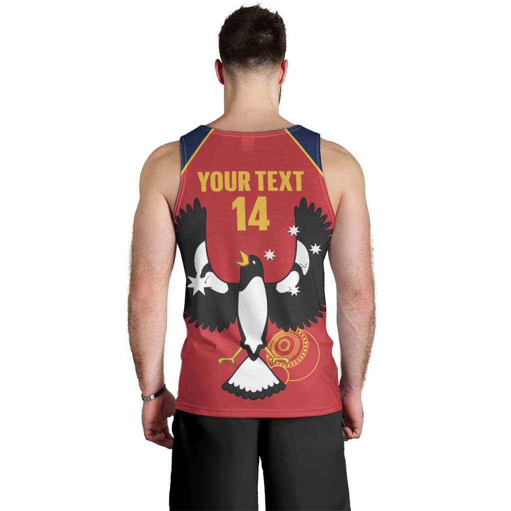 Custom South Australia Bowls Men Tank Top Go Champions SA Piping Shrike - Aussie Hoodie