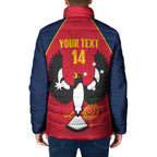 Custom South Australia Bowls Padded Jacket Go Champions SA Piping Shrike - Aussie Hoodie