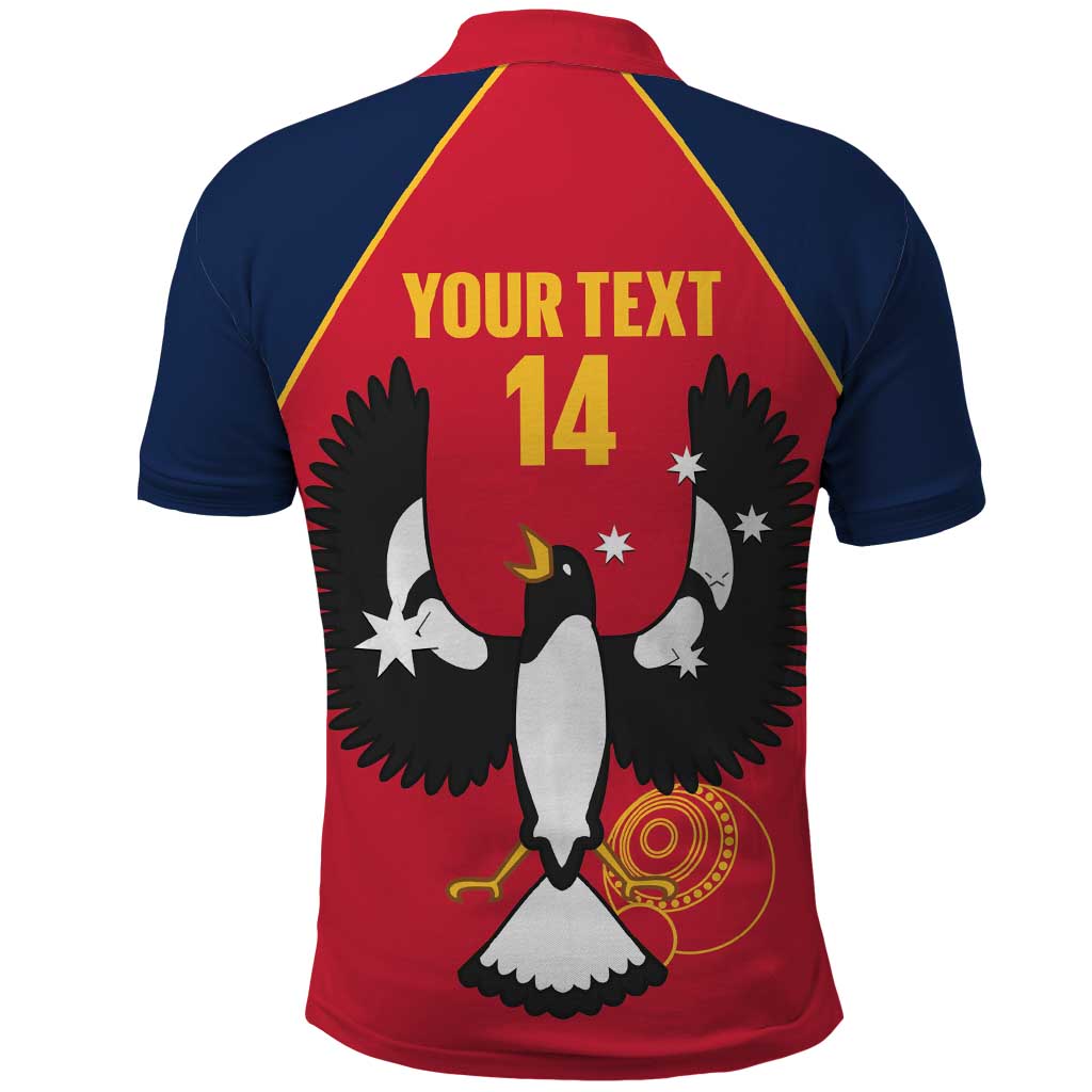 Custom South Australia Bowls Polo Shirt Go Champions SA Piping Shrike - Aussie Hoodie