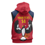 Custom South Australia Bowls Sleeveless Hoodie Go Champions SA Piping Shrike - Aussie Hoodie