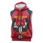Custom South Australia Bowls Sleeveless Zip Hoodie Go Champions SA Piping Shrike LT14