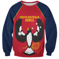 Custom South Australia Bowls Sweatshirt Go Champions SA Piping Shrike - Aussie Hoodie