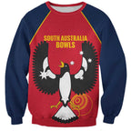 Custom South Australia Bowls Sweatshirt Go Champions SA Piping Shrike - Aussie Hoodie