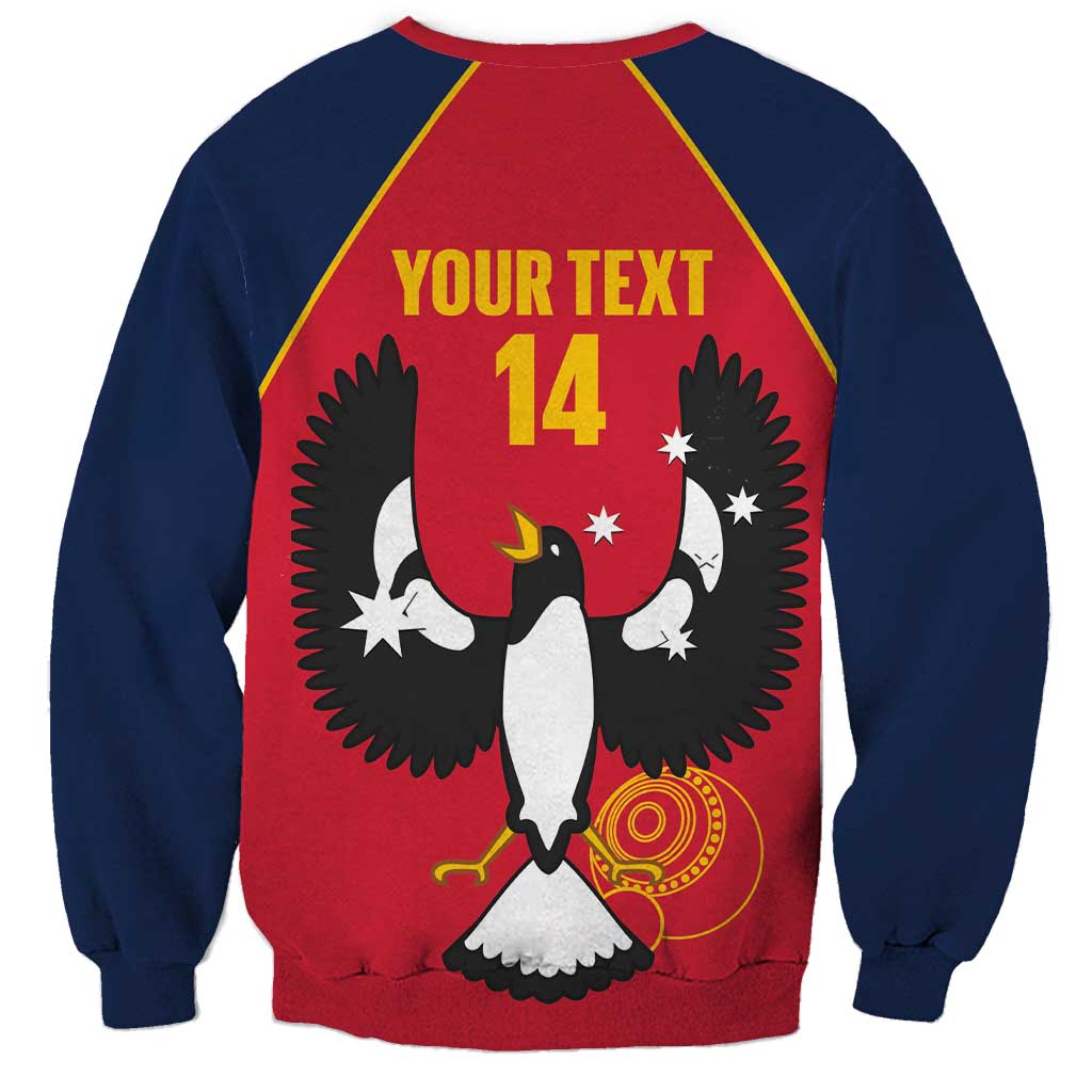 Custom South Australia Bowls Sweatshirt Go Champions SA Piping Shrike - Aussie Hoodie