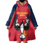 Custom South Australia Bowls Wearable Blanket Hoodie Go Champions SA Piping Shrike - Aussie Hoodie