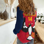 Custom South Australia Bowls Women Casual Shirt Go Champions SA Piping Shrike - Aussie Hoodie