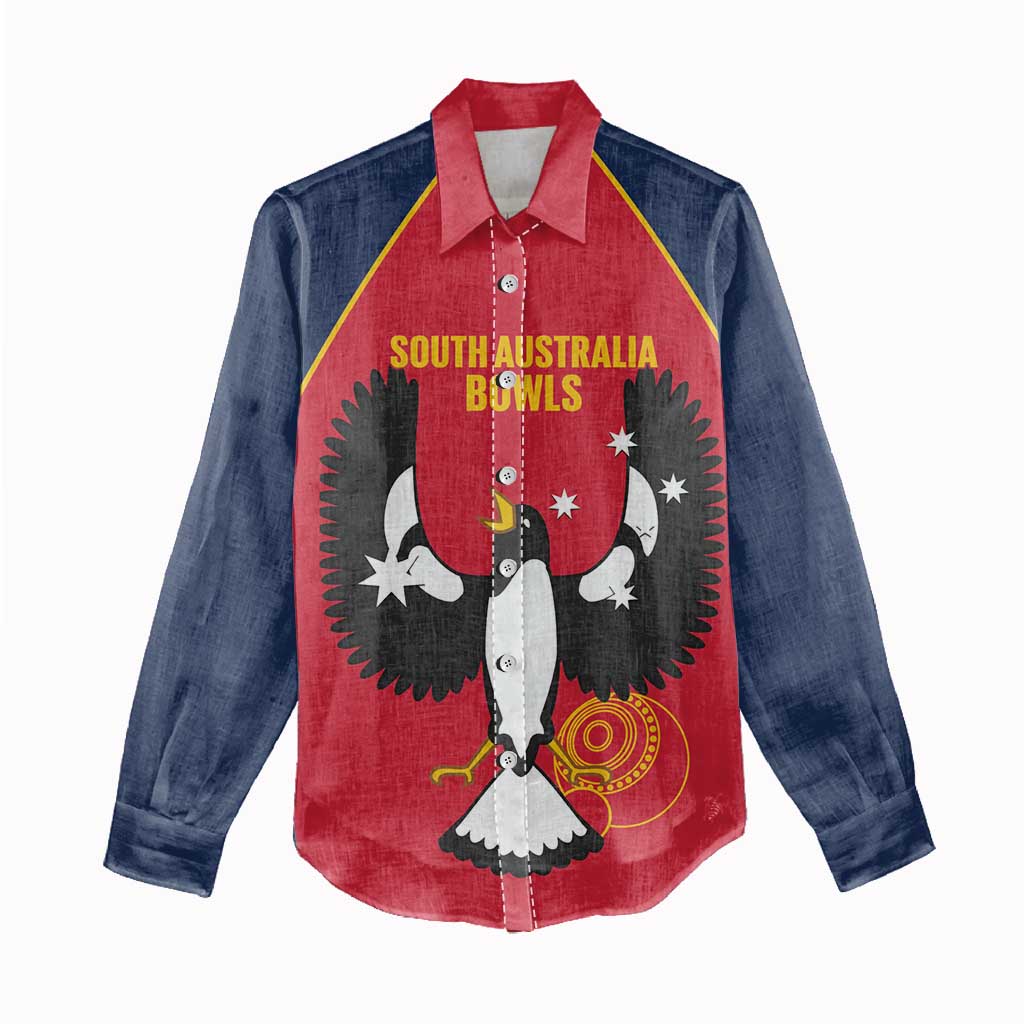 Custom South Australia Bowls Women Casual Shirt Go Champions SA Piping Shrike - Aussie Hoodie