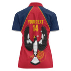 Custom South Australia Bowls Women Polo Shirt Go Champions SA Piping Shrike - Aussie Hoodie