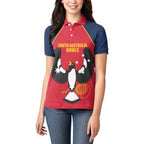 Custom South Australia Bowls Women Polo Shirt Go Champions SA Piping Shrike - Aussie Hoodie