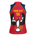 Custom South Australia Bowls Women Sleeveless Polo Shirt Go Champions SA Piping Shrike - Aussie Hoodie