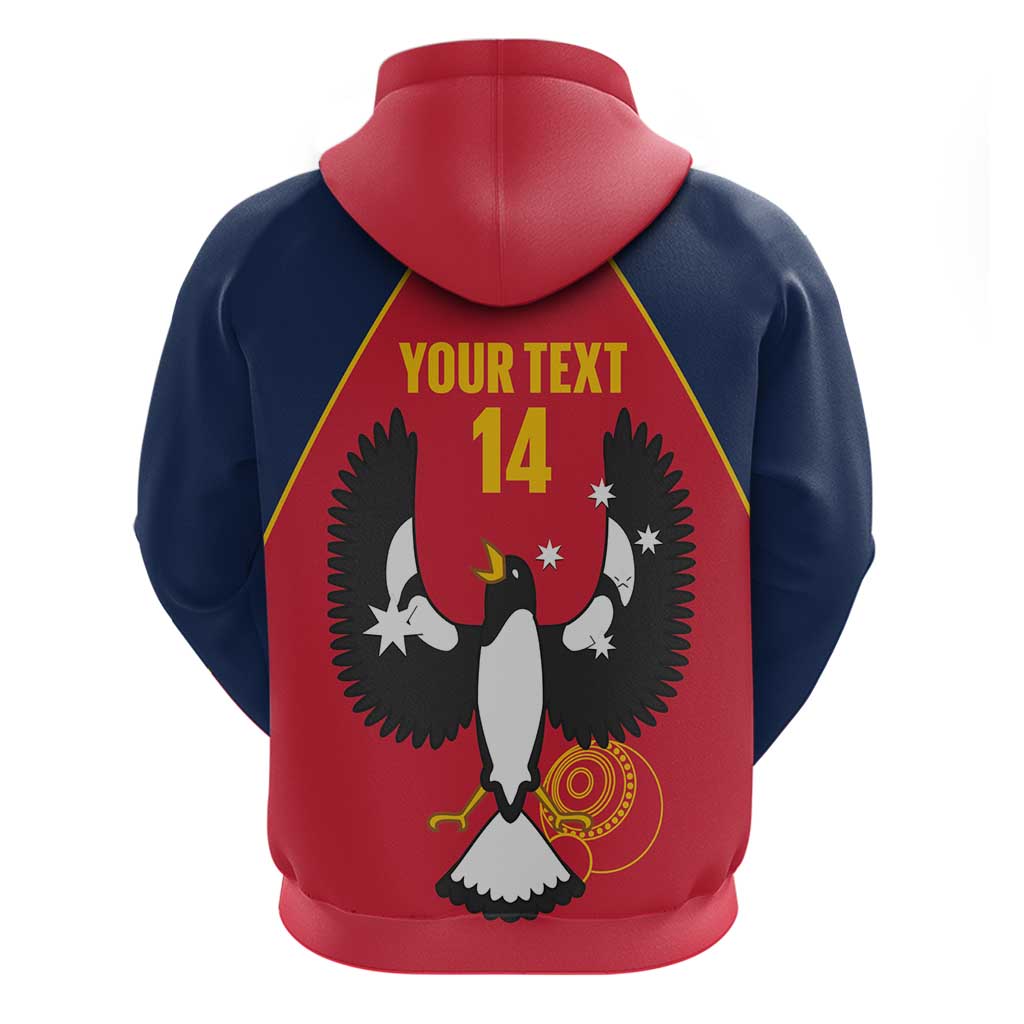 Custom South Australia Bowls Zip Hoodie Go Champions SA Piping Shrike - Aussie Hoodie