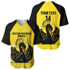 Custom Western Australia Bowls Baseball Jersey Go Champions WA Black Swan - Aussie Hoodie