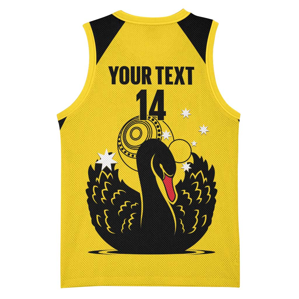 Custom Western Australia Bowls Basketball Jersey Go Champions WA Black Swan - Aussie Hoodie