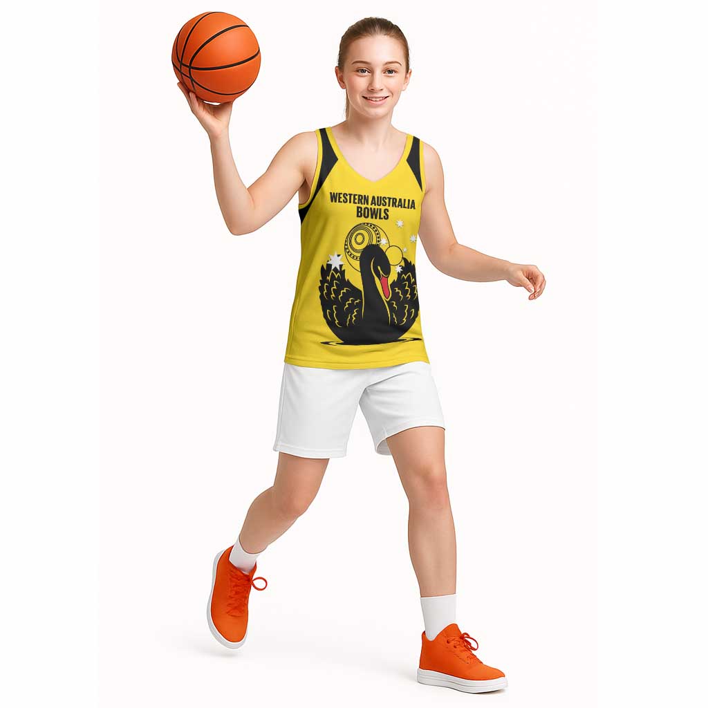 Custom Western Australia Bowls Basketball Jersey Go Champions WA Black Swan - Aussie Hoodie