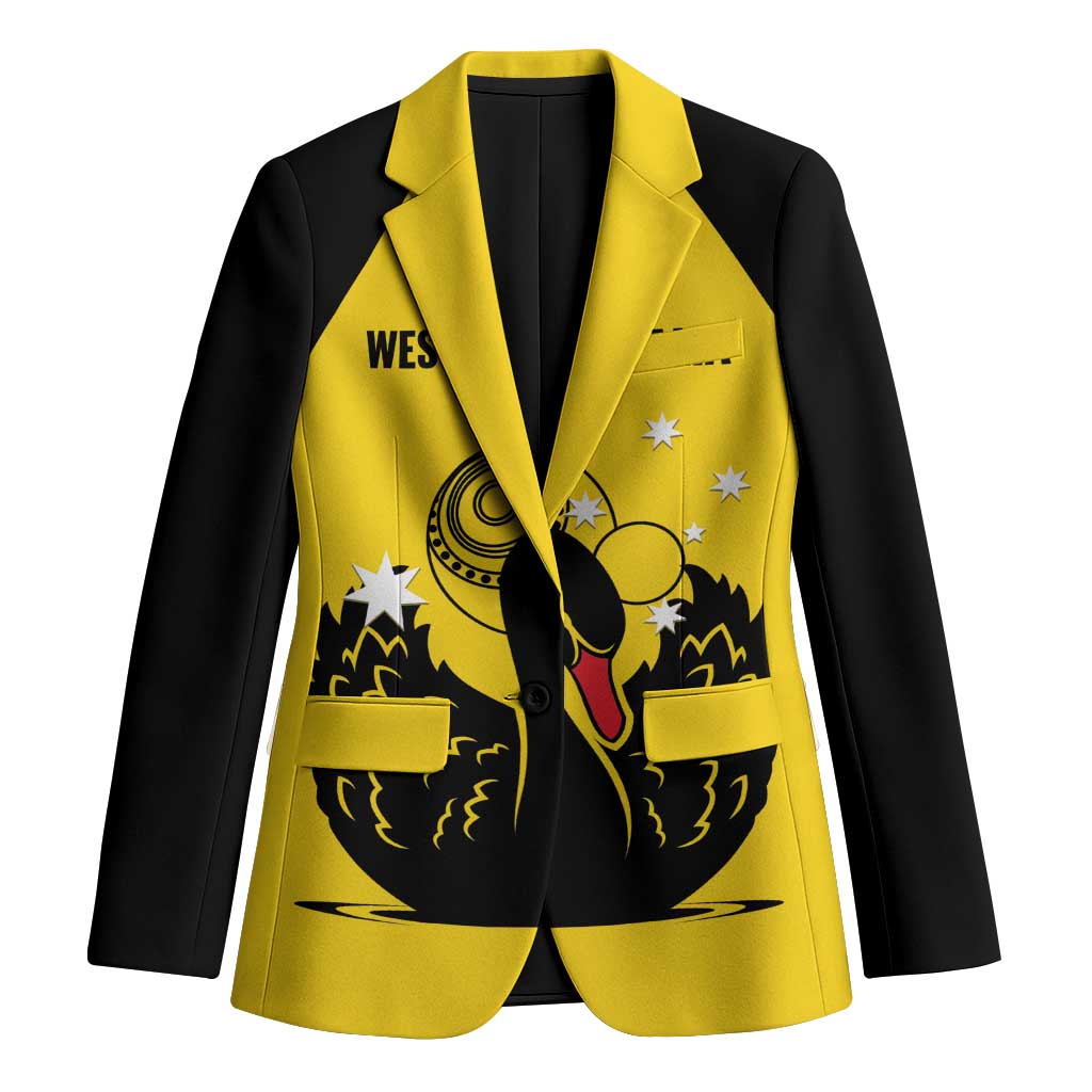 Custom Western Australia Bowls Blazer Go Champions WA Black Swan - Aussie Hoodie