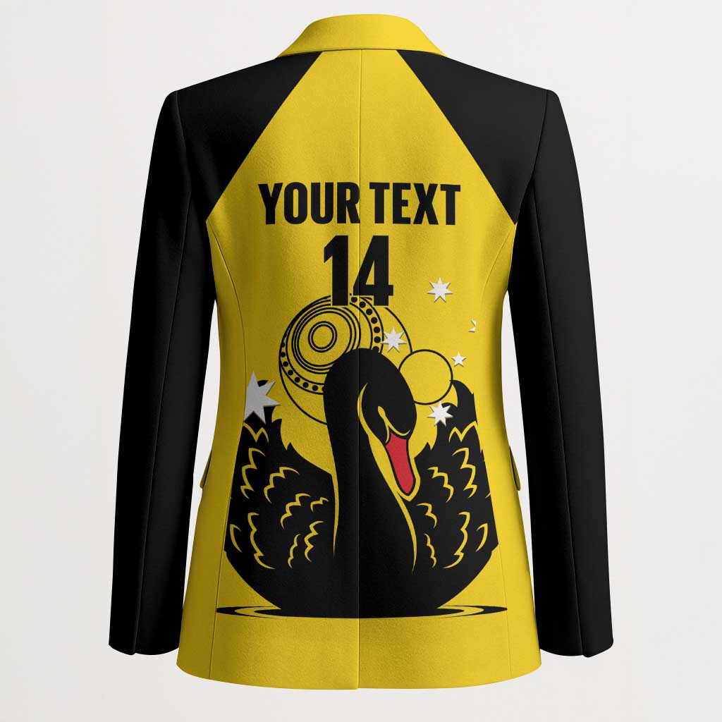 Custom Western Australia Bowls Blazer Go Champions WA Black Swan - Aussie Hoodie