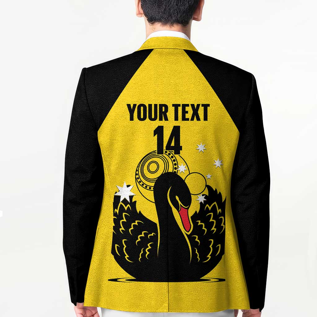 Custom Western Australia Bowls Blazer Go Champions WA Black Swan - Aussie Hoodie