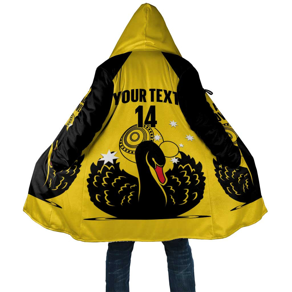 Custom Western Australia Bowls Cloak Go Champions WA Black Swan - Aussie Hoodie