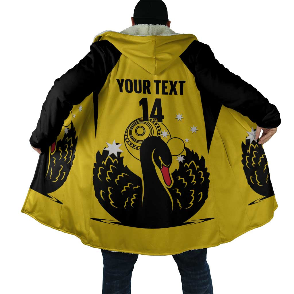 Custom Western Australia Bowls Cloak Go Champions WA Black Swan - Aussie Hoodie