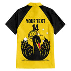 Custom Western Australia Bowls Hawaiian Shirt Go Champions WA Black Swan - Aussie Hoodie