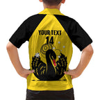 Custom Western Australia Bowls Hawaiian Shirt Go Champions WA Black Swan - Aussie Hoodie
