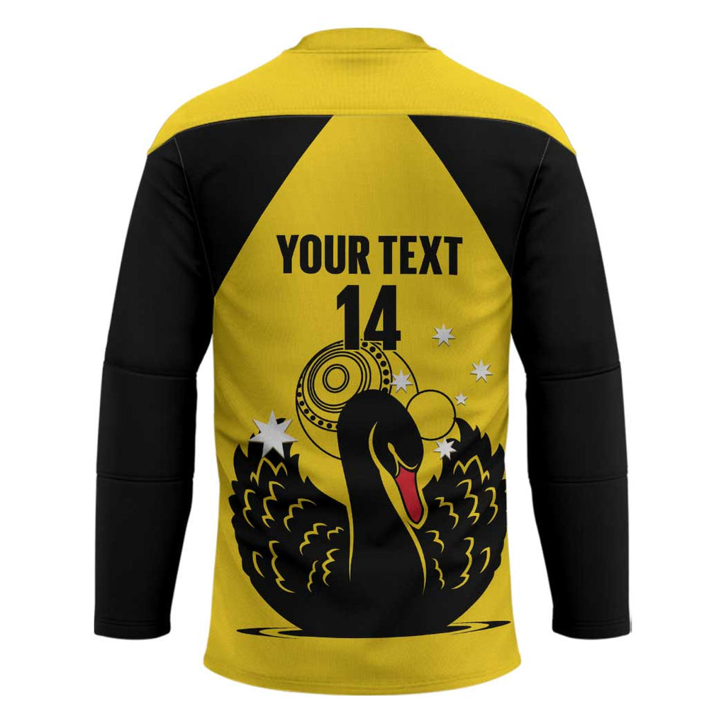 Custom Western Australia Bowls Hockey Jersey Go Champions WA Black Swan - Aussie Hoodie