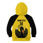 Custom Western Australia Bowls Kid Hoodie Go Champions WA Black Swan - Aussie Hoodie