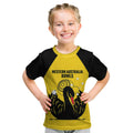 Custom Western Australia Bowls Kid T Shirt Go Champions WA Black Swan - Aussie Hoodie